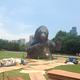 Illustration for article titled First Real Look at Tokyos Giant Godzilla Statue